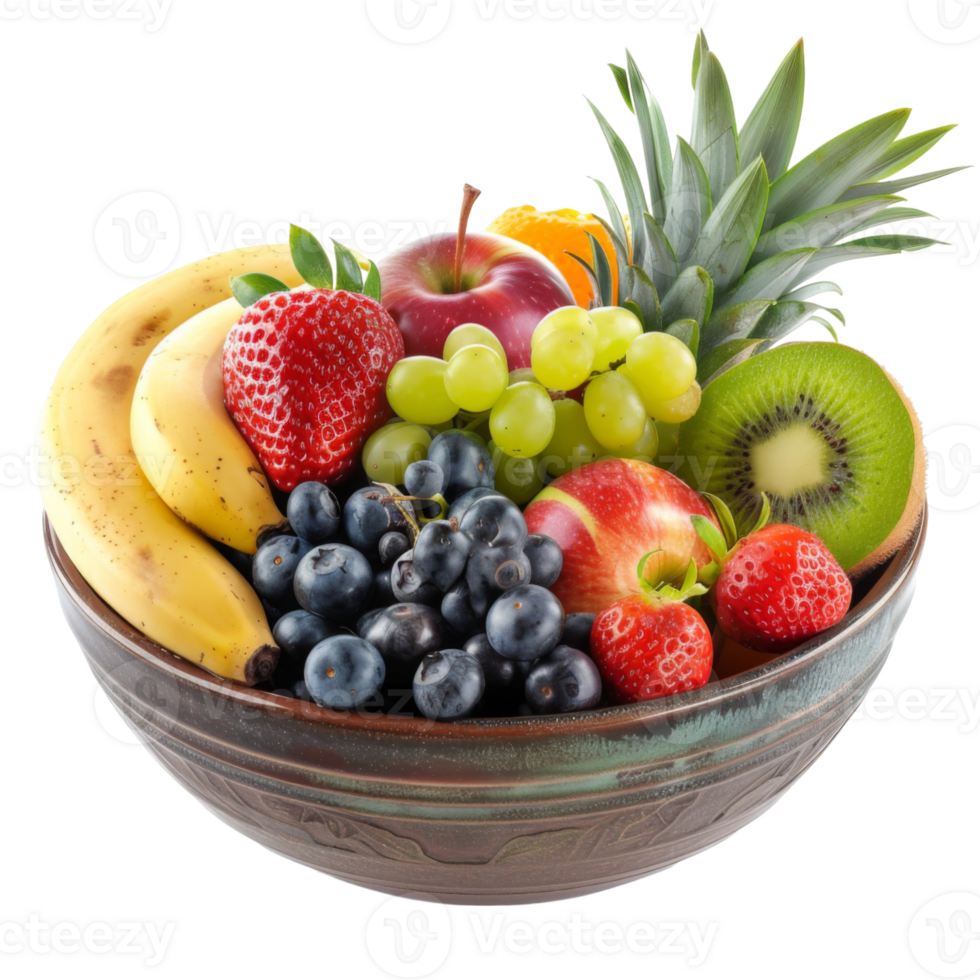 Fruit Bowl, fruit realistic Illustration. Realistic Transparent file. Mockup template for artwork graphic design png