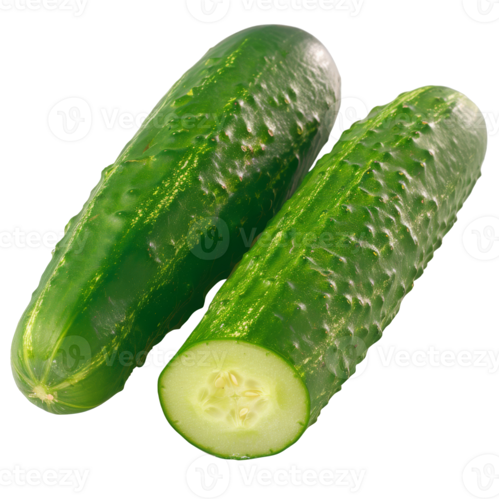 Cucumber, fruit realistic Illustration. Realistic Transparent file. Mockup template for artwork graphic design png