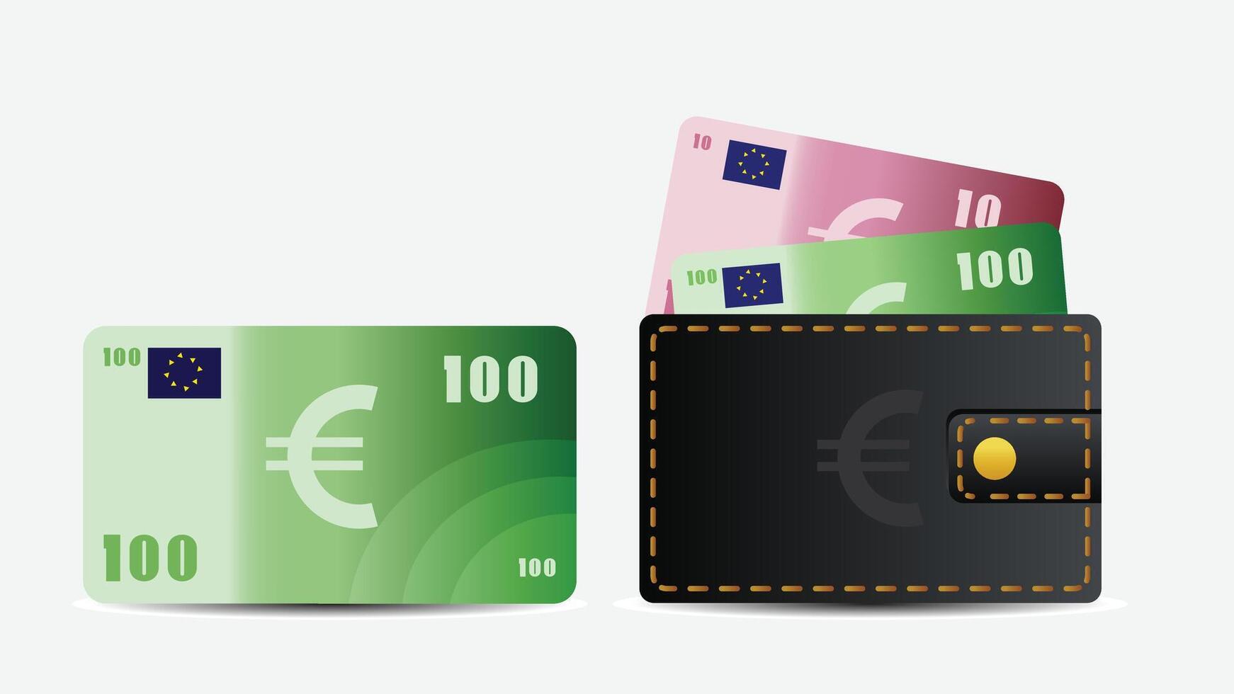 Money, finance and business concept icons illustration vector