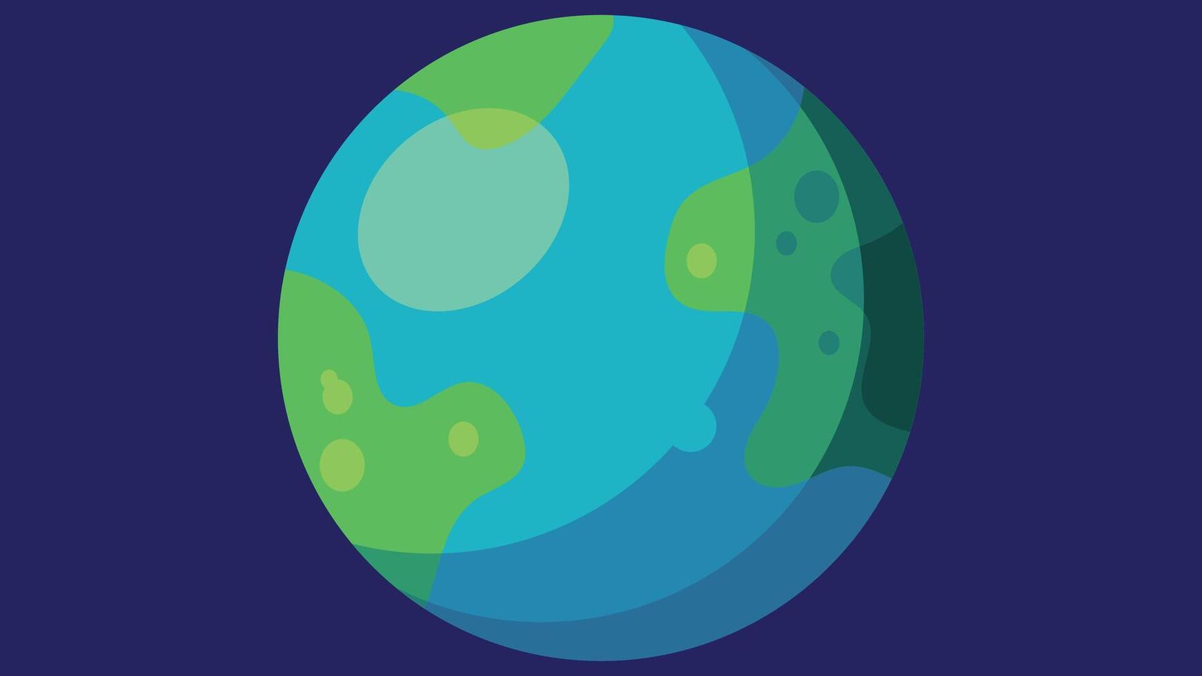 earth planet in space graphic illustration vector