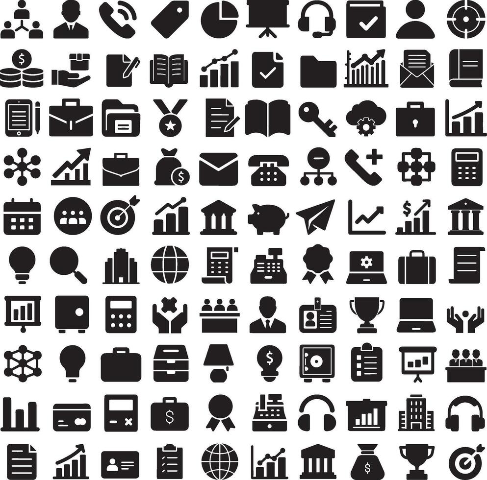 set of icons for web design vector