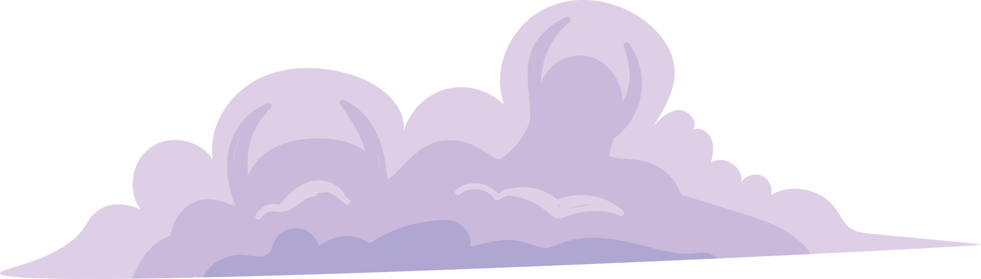 Purple cloud in the sky png