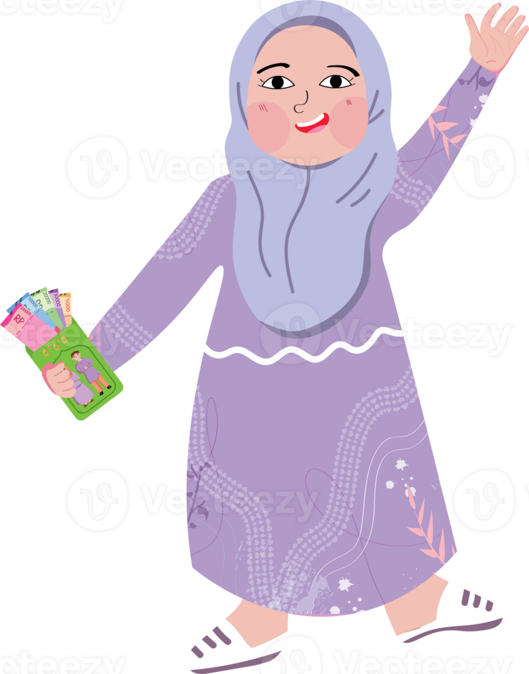 THR Bonus illustration during Ramadan month or lebaran png