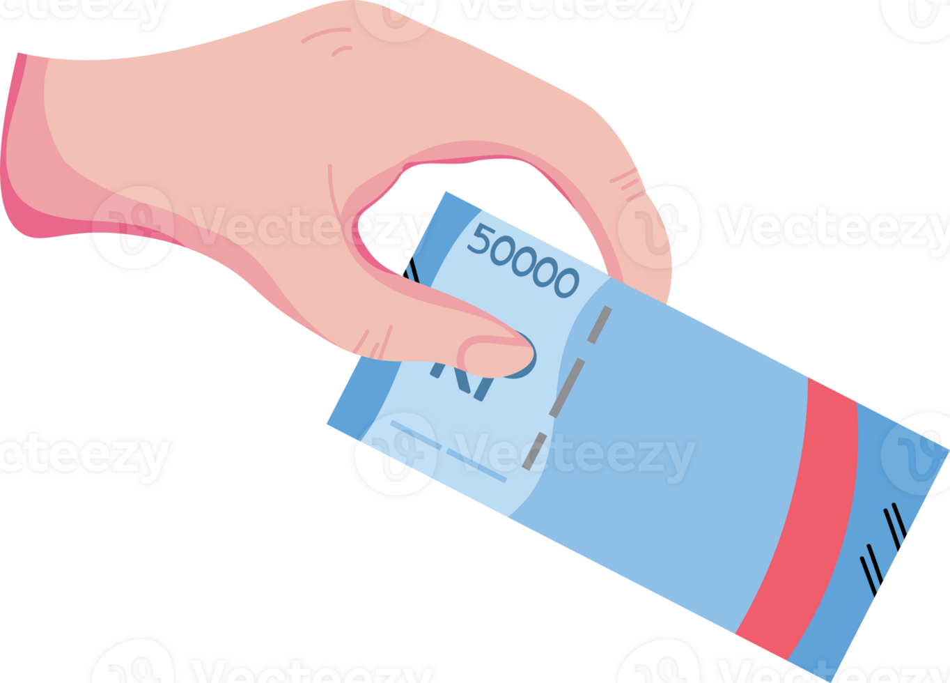Person Holding Lots of Money png