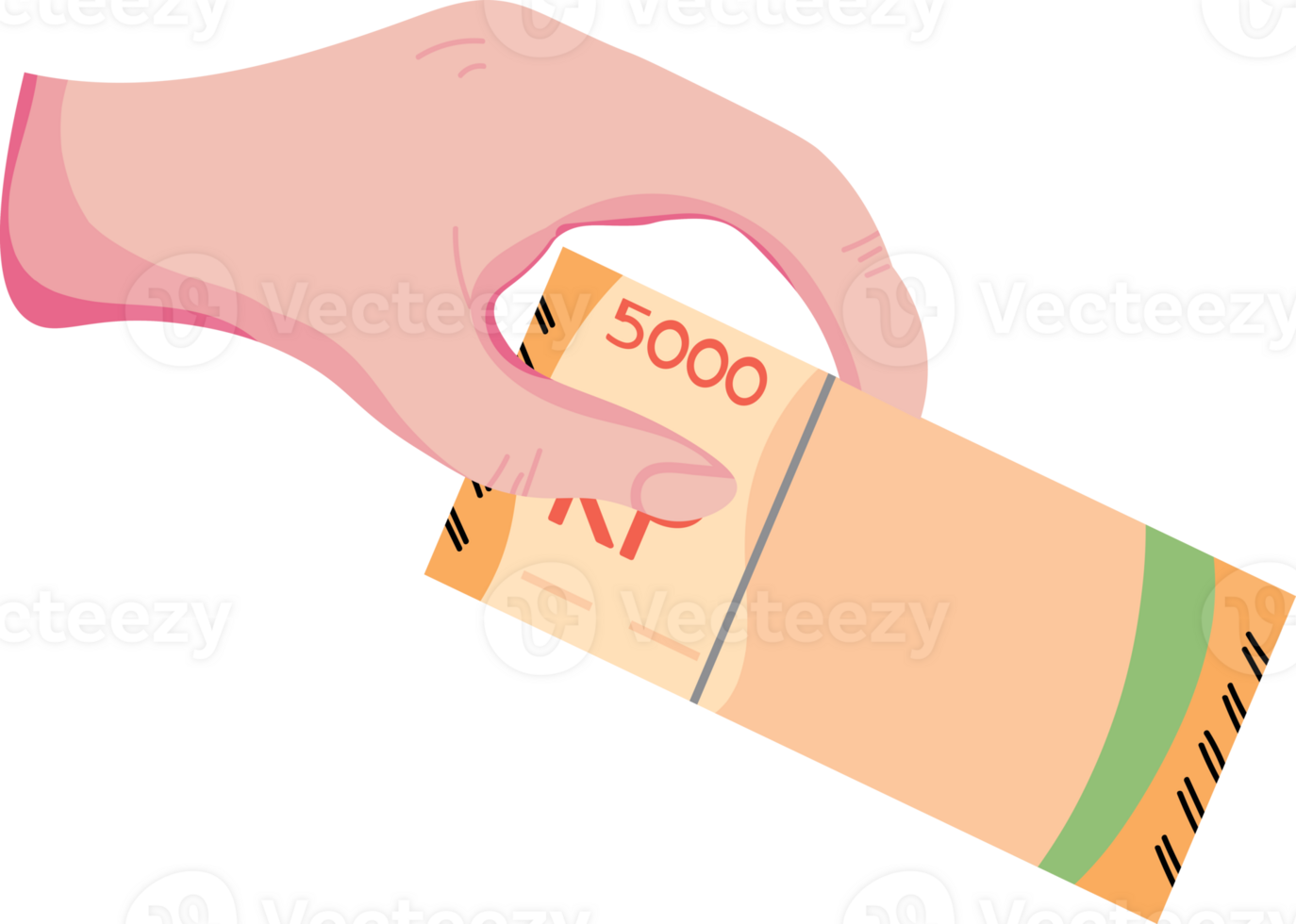 Person Holding Lots of Money png