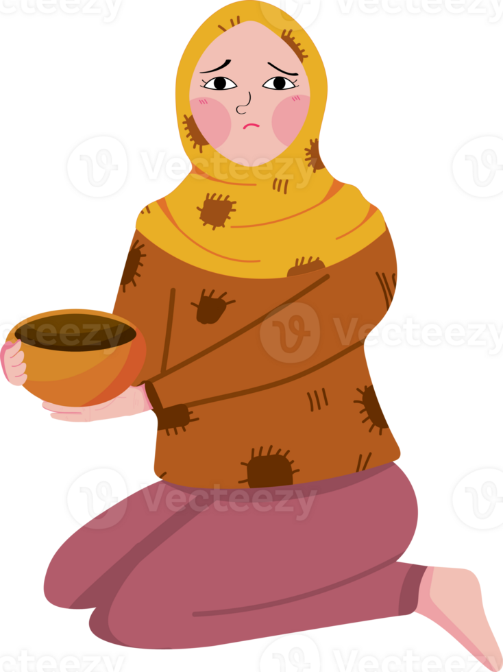 hungry people need help and food set png