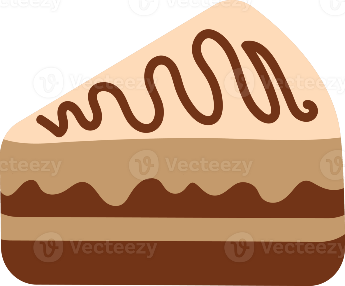 Chocolate cake with topping png