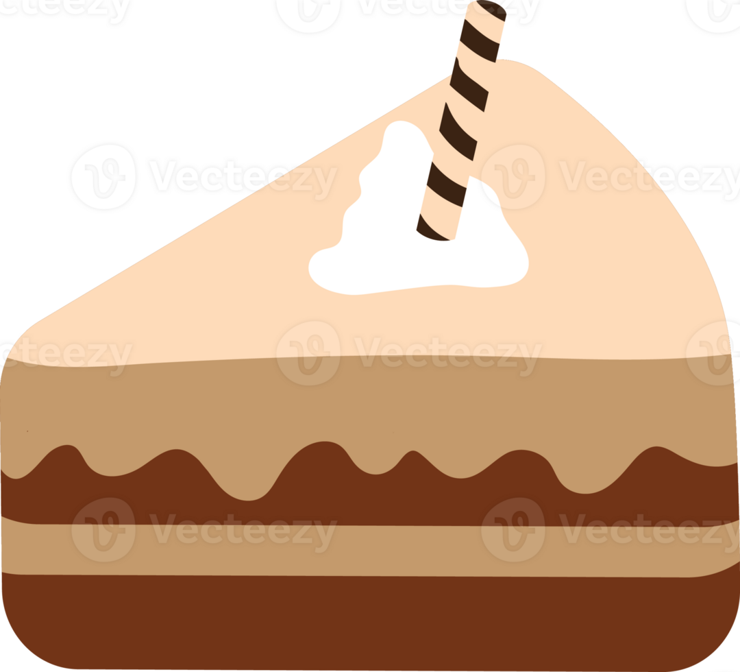 Chocolate cake with topping png