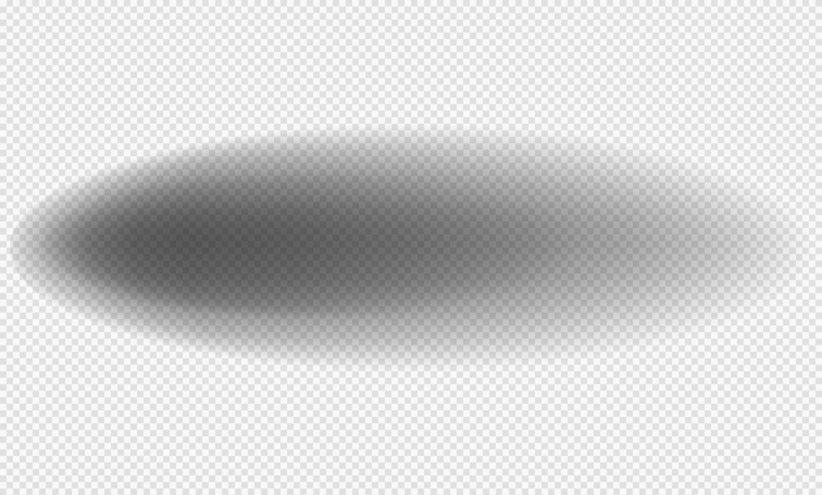 Realistic shadow with soft edges. shadow effect. Transparent oval shadow. vector