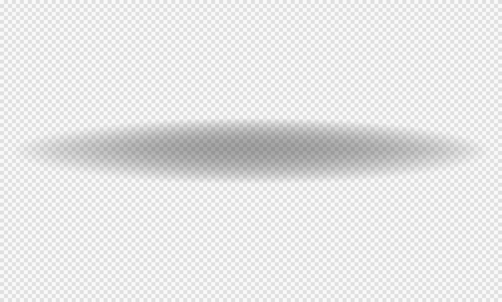Realistic shadow with soft edges. shadow effect. Transparent oval shadow. vector