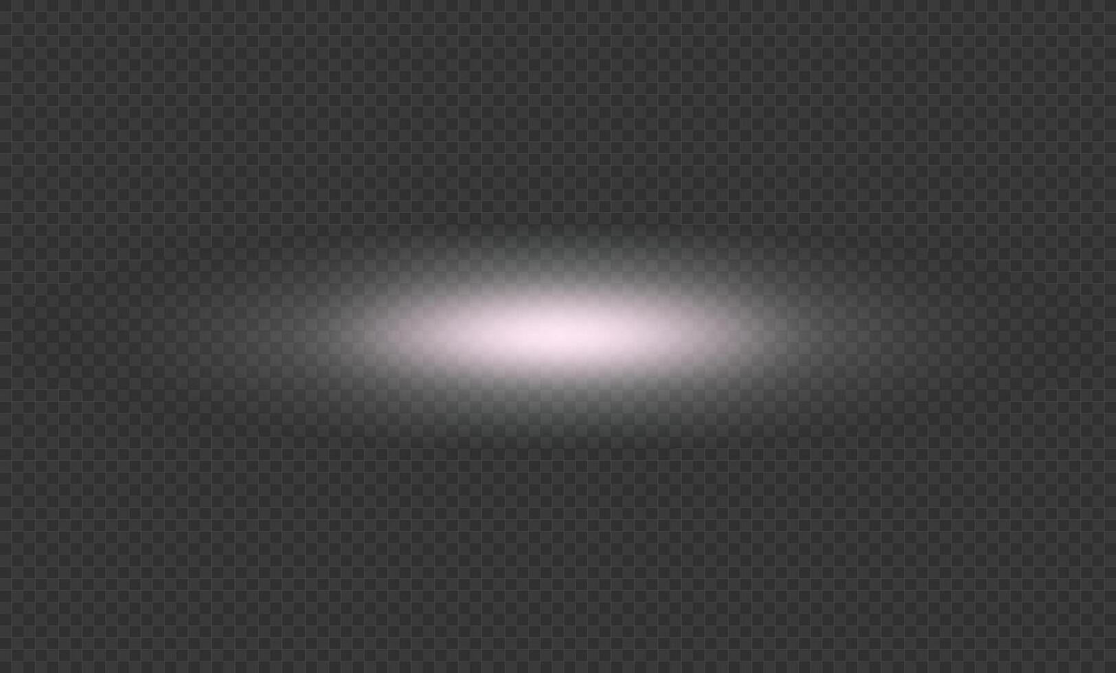 Light effect oval. Glare. Flash. Glitter shining star, glowing spark. Light beam, ray. vector