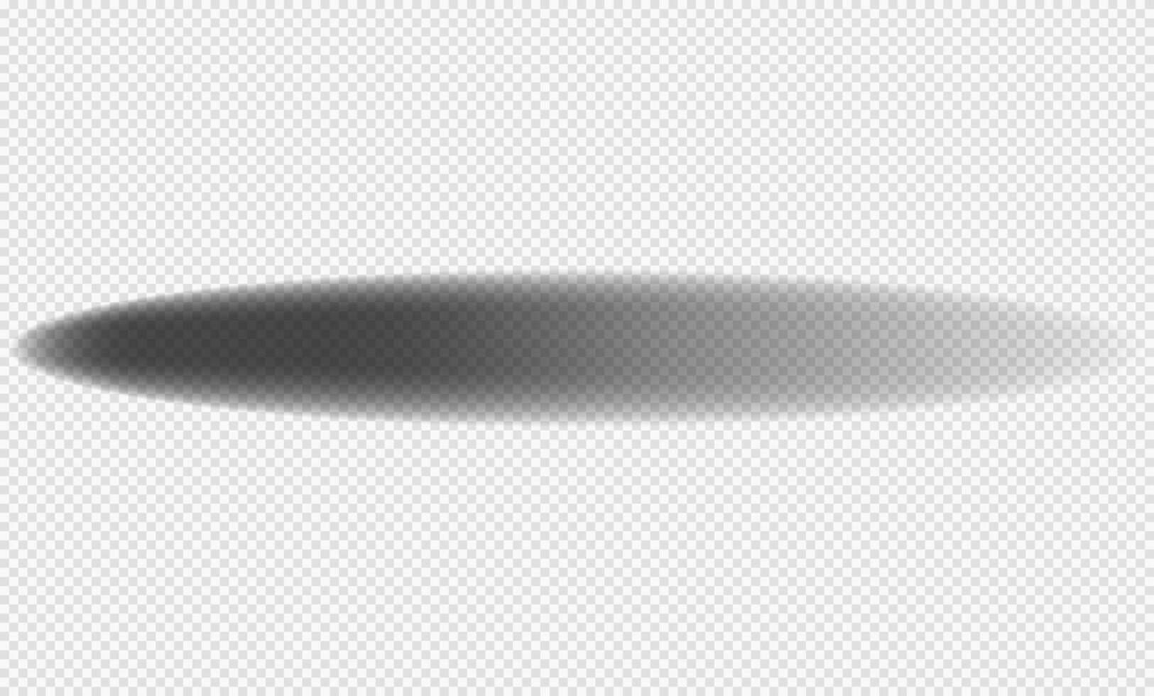 Realistic shadow with soft edges. shadow effect. Transparent oval shadow. vector