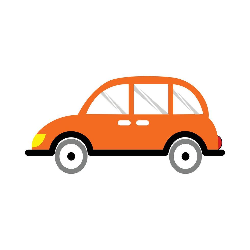 Car icon in flat style. Automobile illustration on white isolated background. Auto business concept. Car icon in flat style. private car for daily use vector