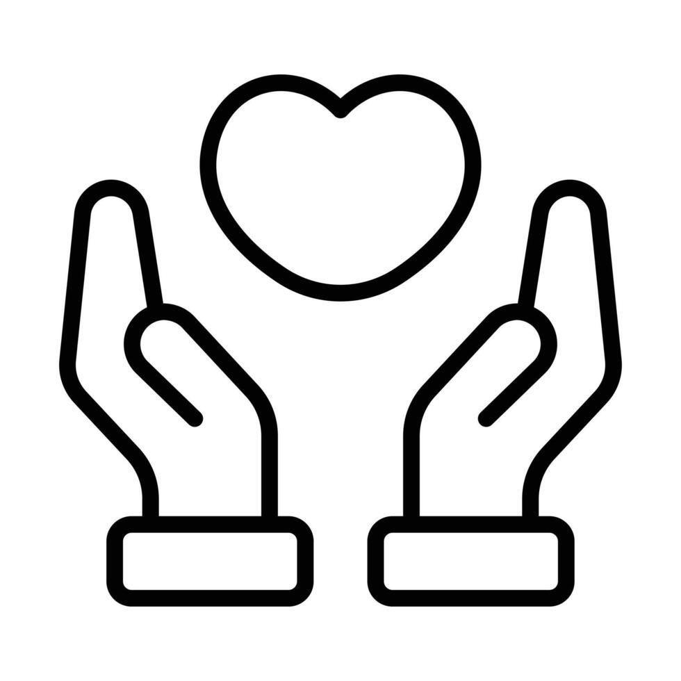 Simple Charity icon. The icon can be used for websites, print templates, presentation templates, illustrations, etc vector