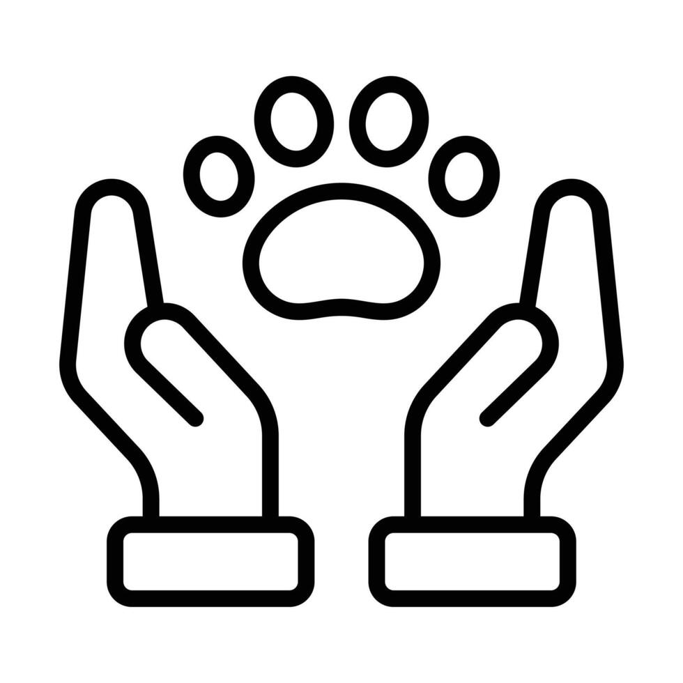 Simple Animal Care icon. The icon can be used for websites, print templates, presentation templates, illustrations, etc vector
