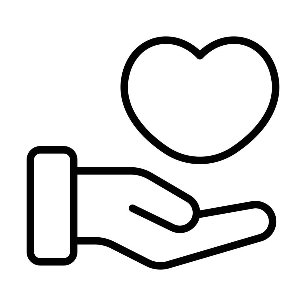 Simple Care icon. The icon can be used for websites, print templates, presentation templates, illustrations, etc vector