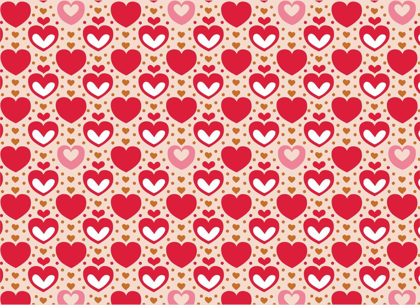 Love abstract background, illustrated pattern, different shape of love vector