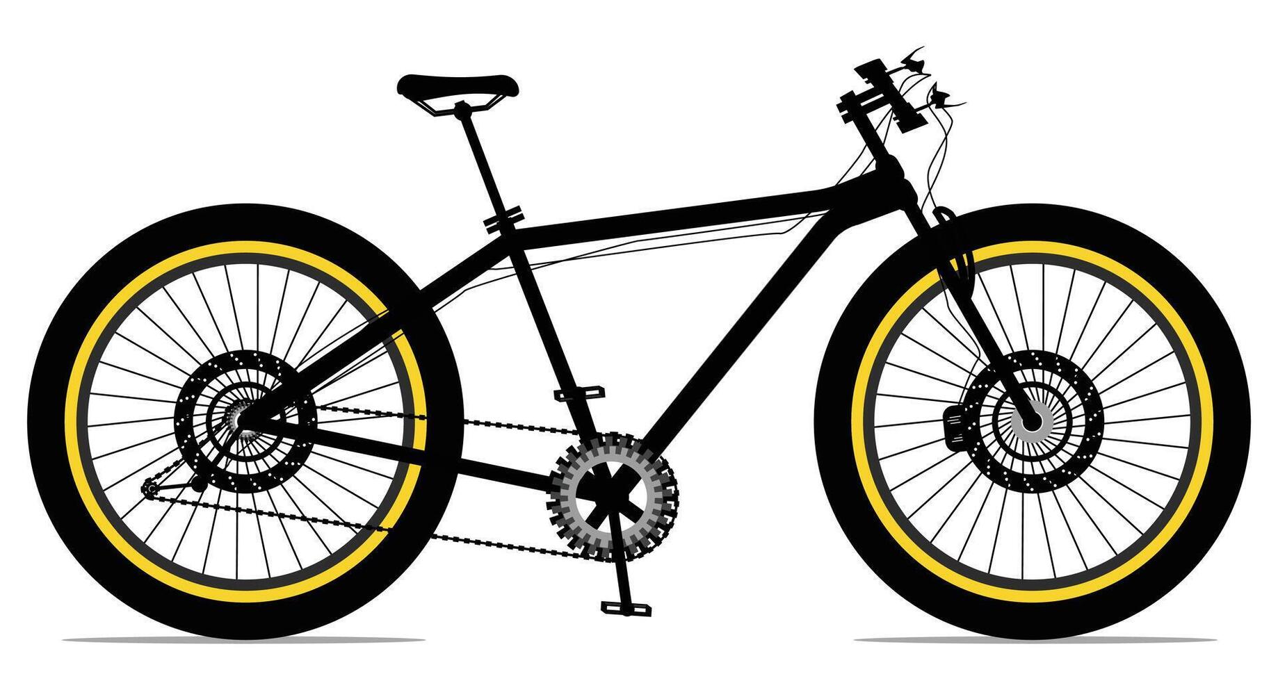 Gear Bicycle illustrated vector