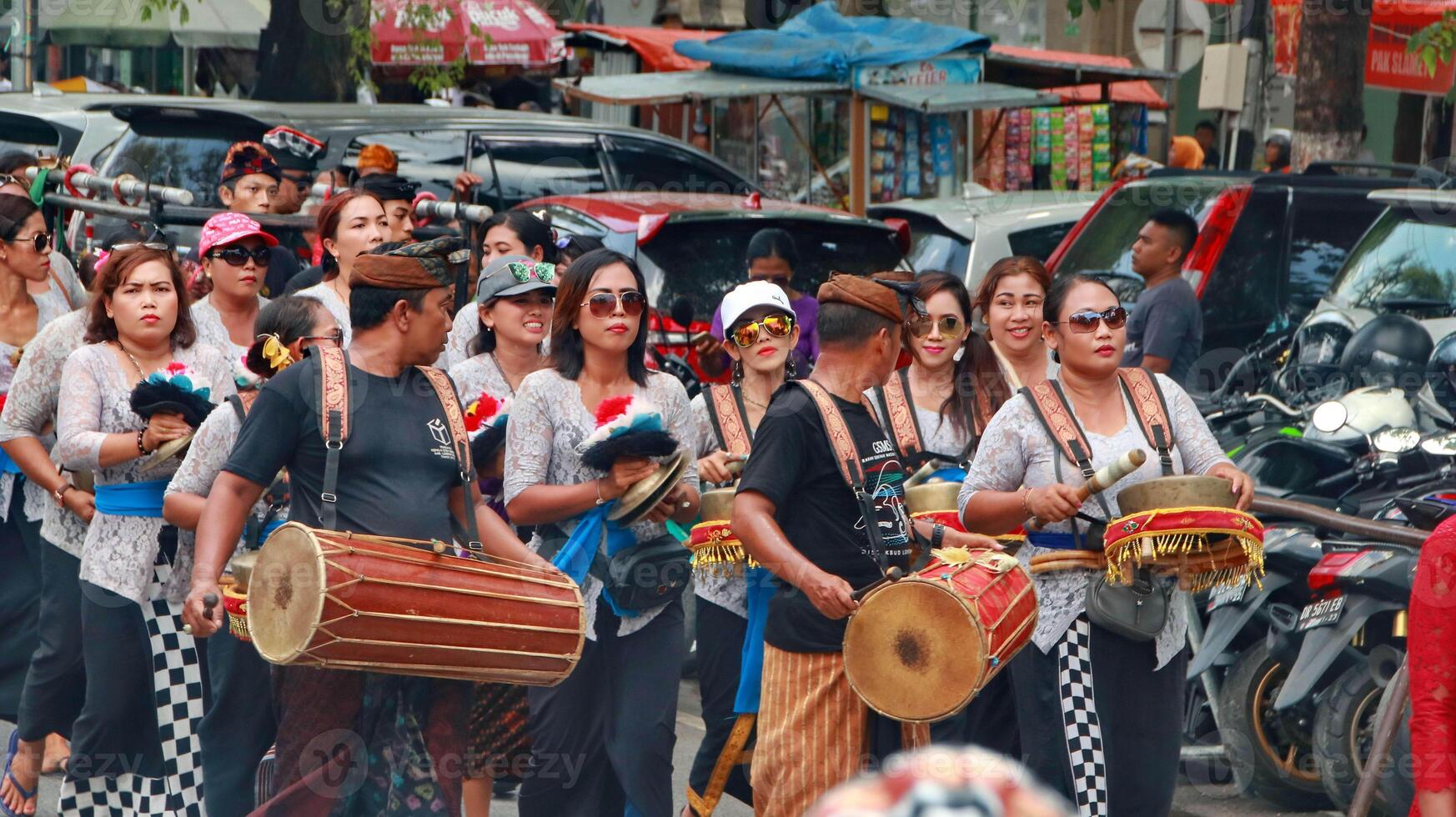 Cremation ceremony or Ngaben in Bali photo