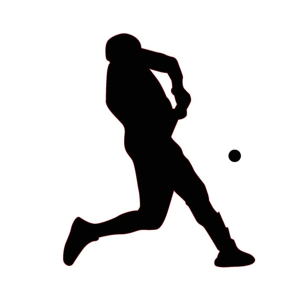 baseball sport silhouette design vector
