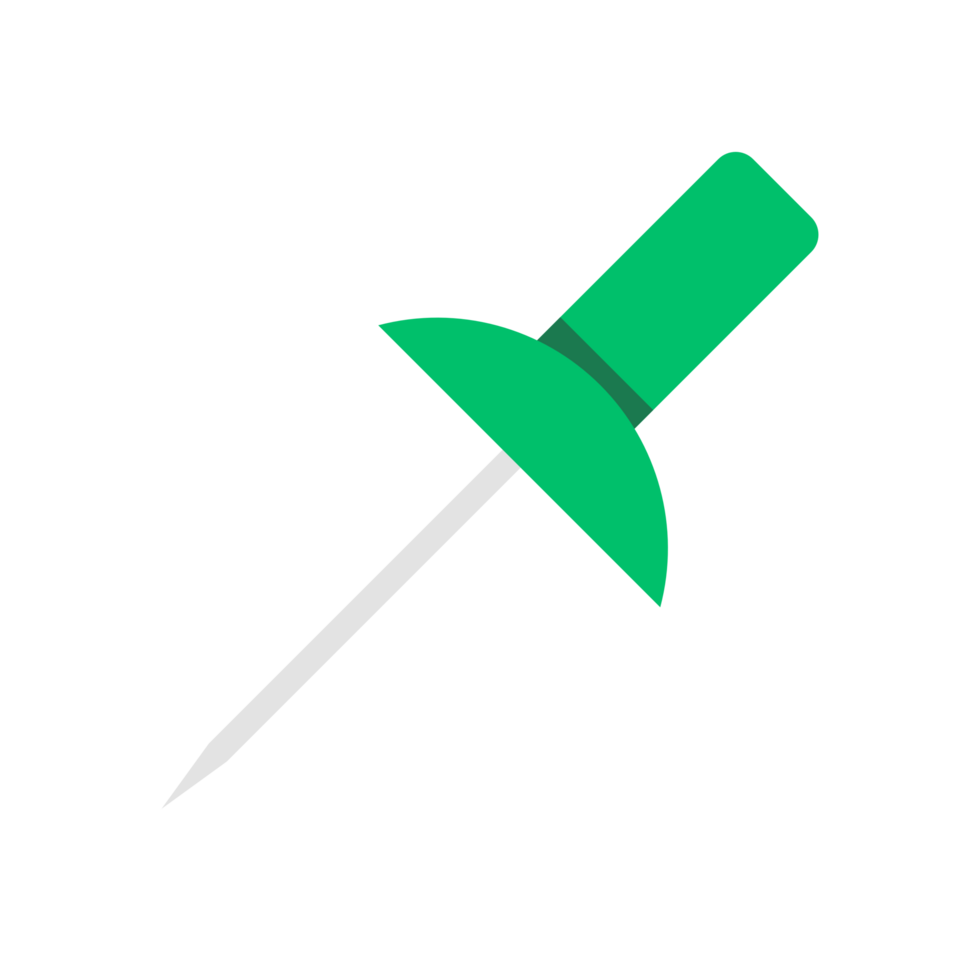 Green Pin Design 48059337 PNG