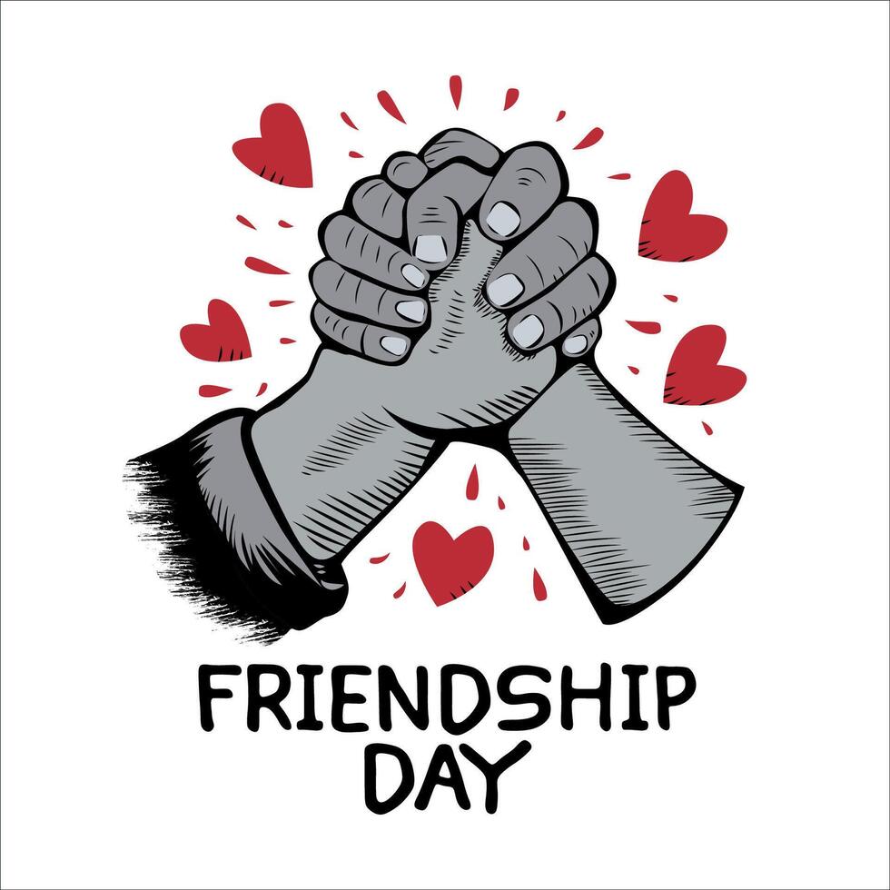 Friendship day T shirt Design vector