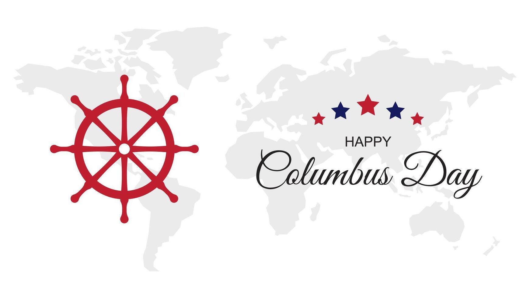 Happy Columbus Day background. vector
