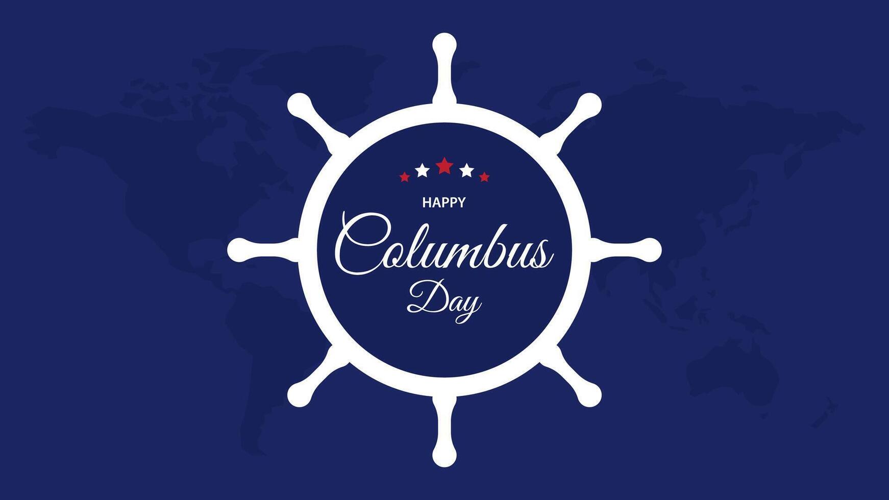Happy Columbus Day background. vector