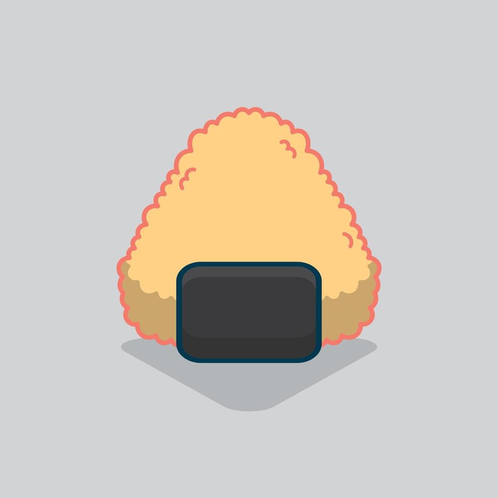 Onigiri illustration design vector