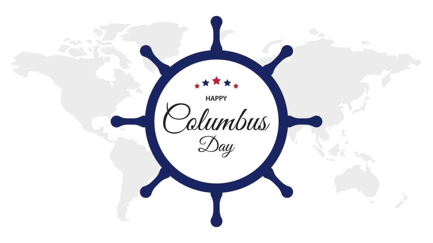 Happy Columbus Day background. vector