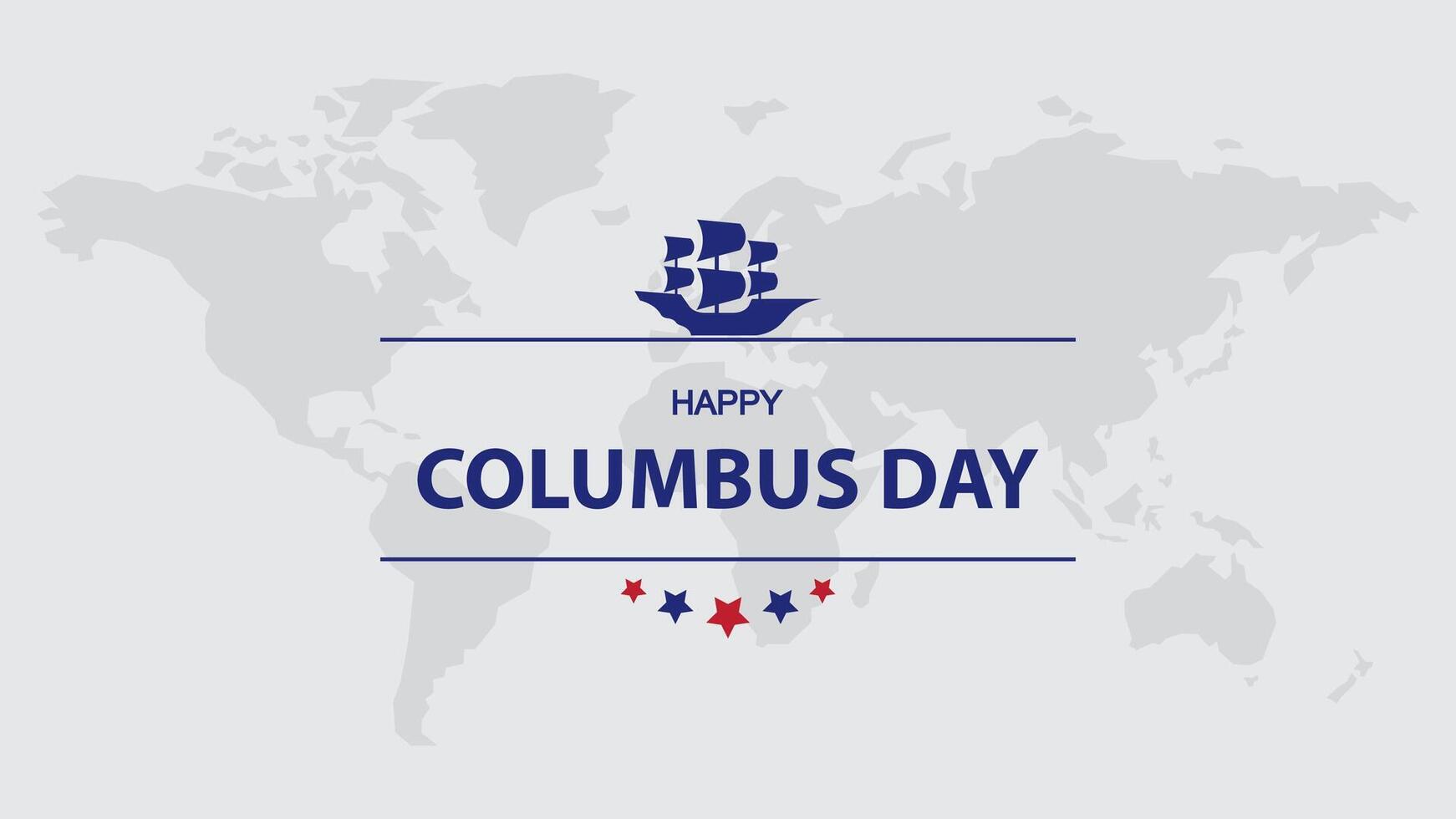 Happy Columbus Day background. vector