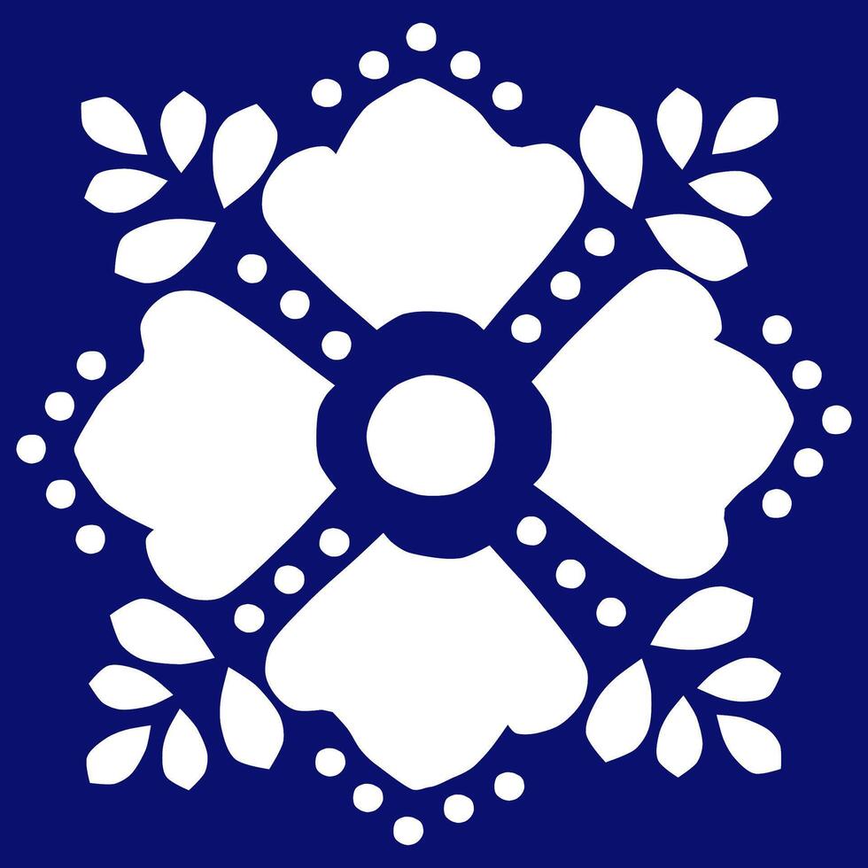 White color flowers on a blue background vector