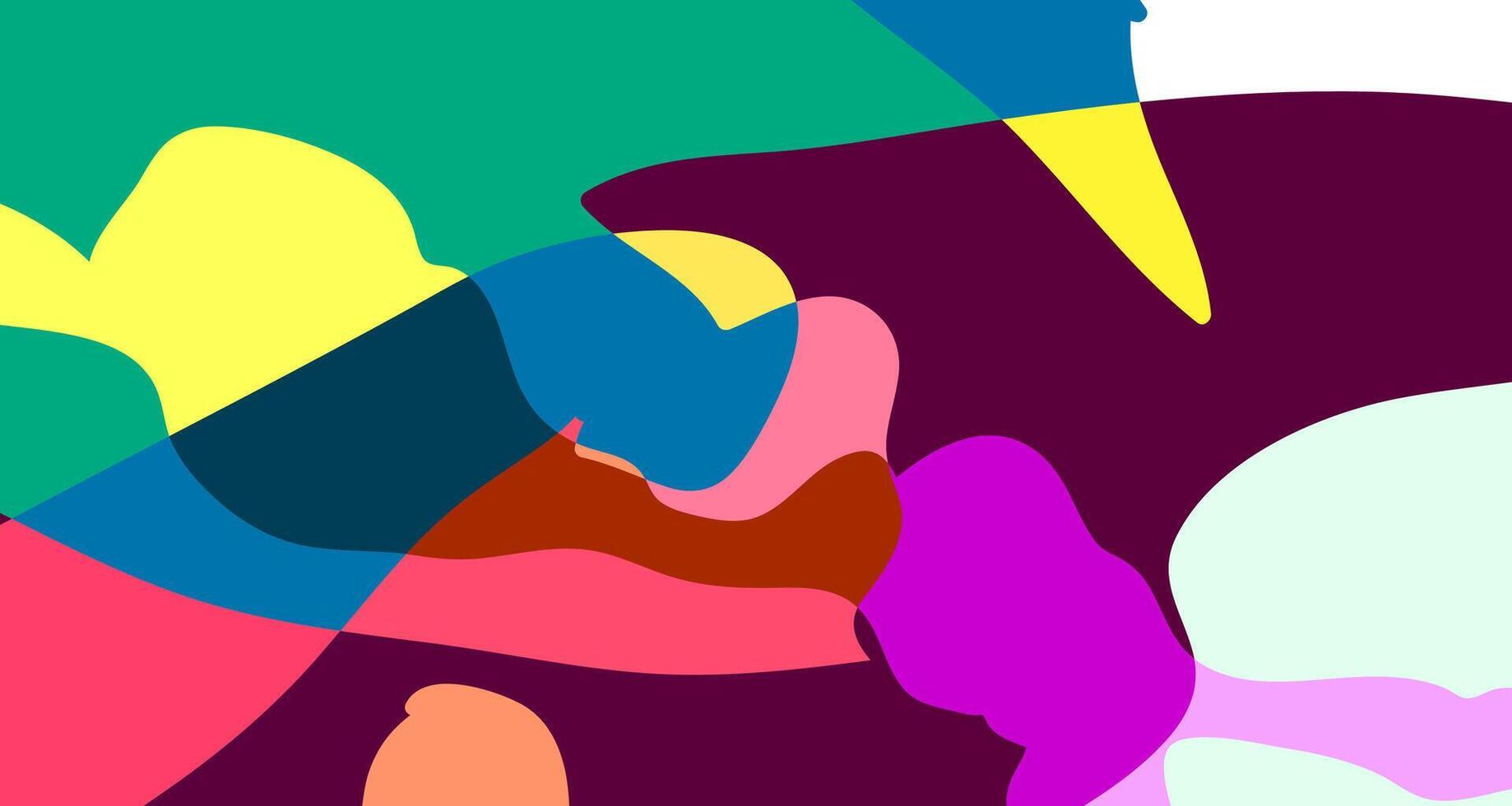 Abstract colorful psychedelic pop art background for summer vector