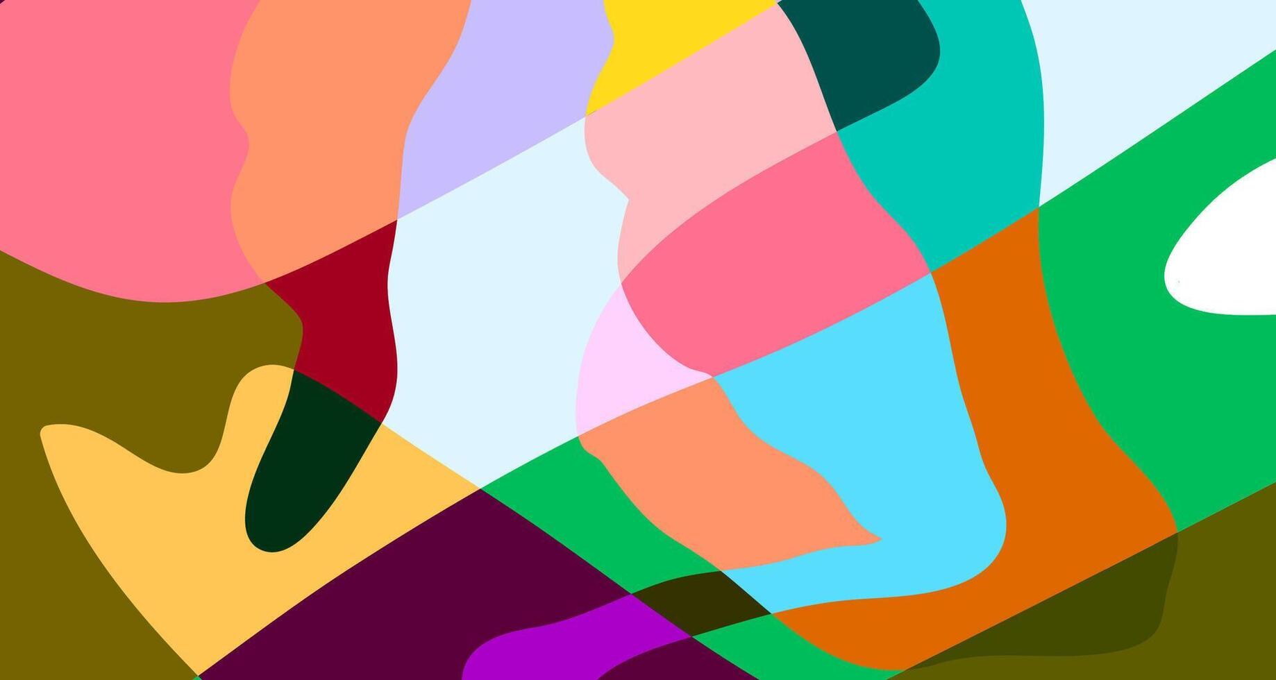 Abstract colorful psychedelic pop art background for summer vector
