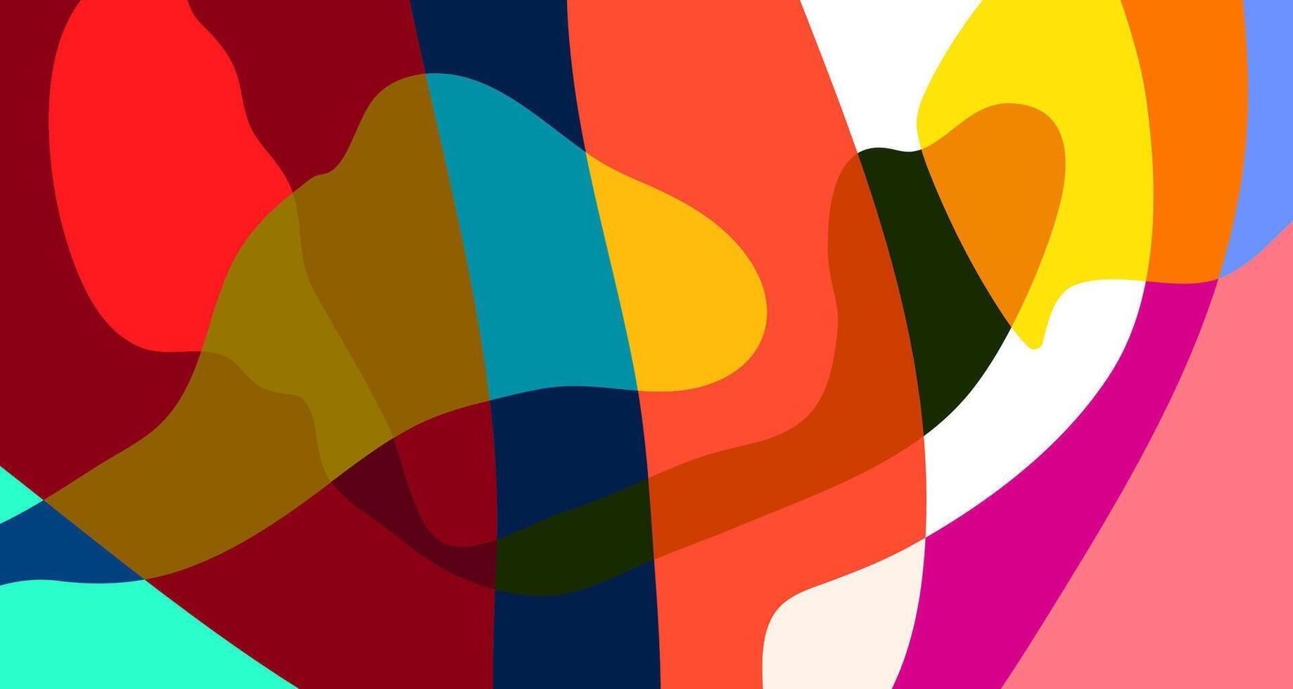 Abstract colorful psychedelic pop art background for summer vector