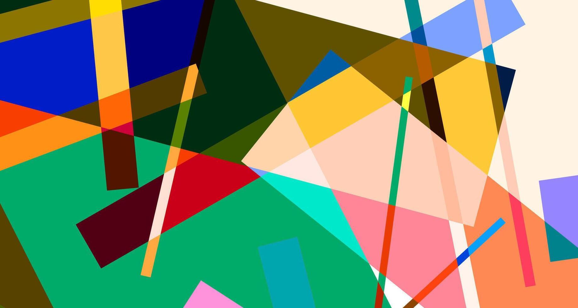 Abstract colorful geometric psychedelic background for summer vector