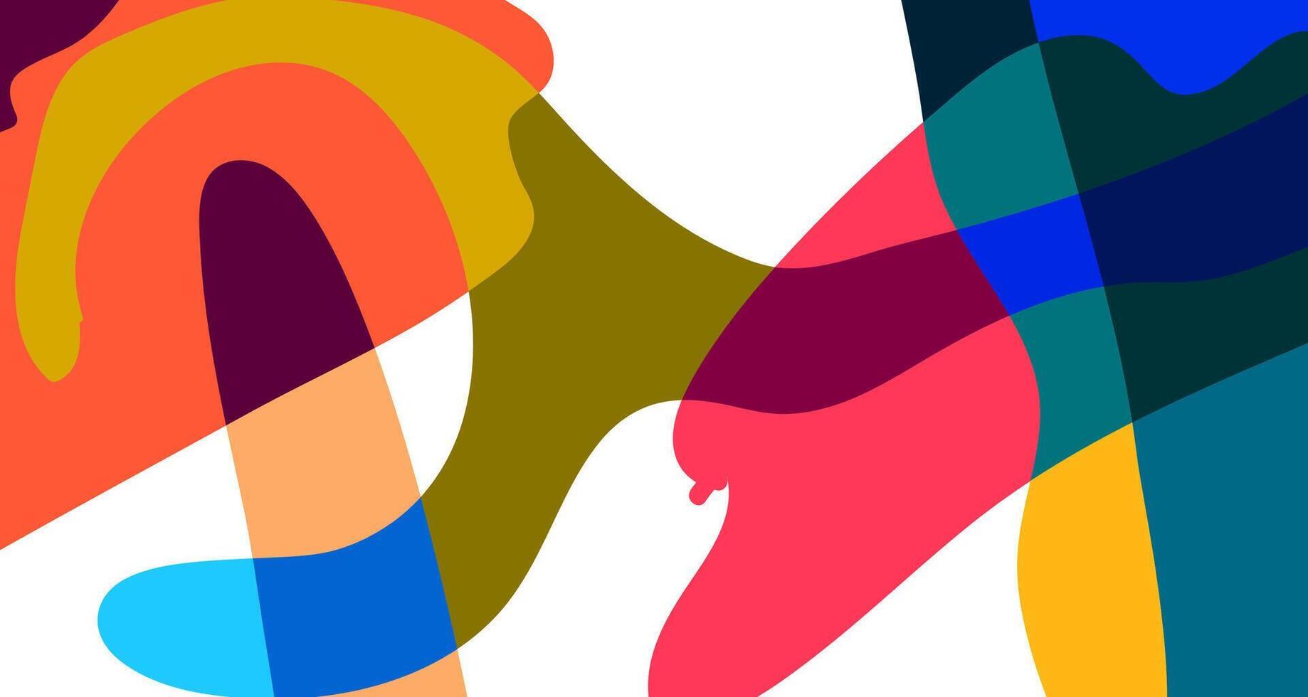 Abstract colorful psychedelic pop art background for summer vector