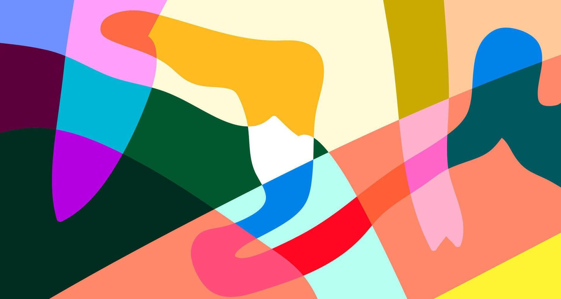 Abstract colorful psychedelic pop art background for summer vector