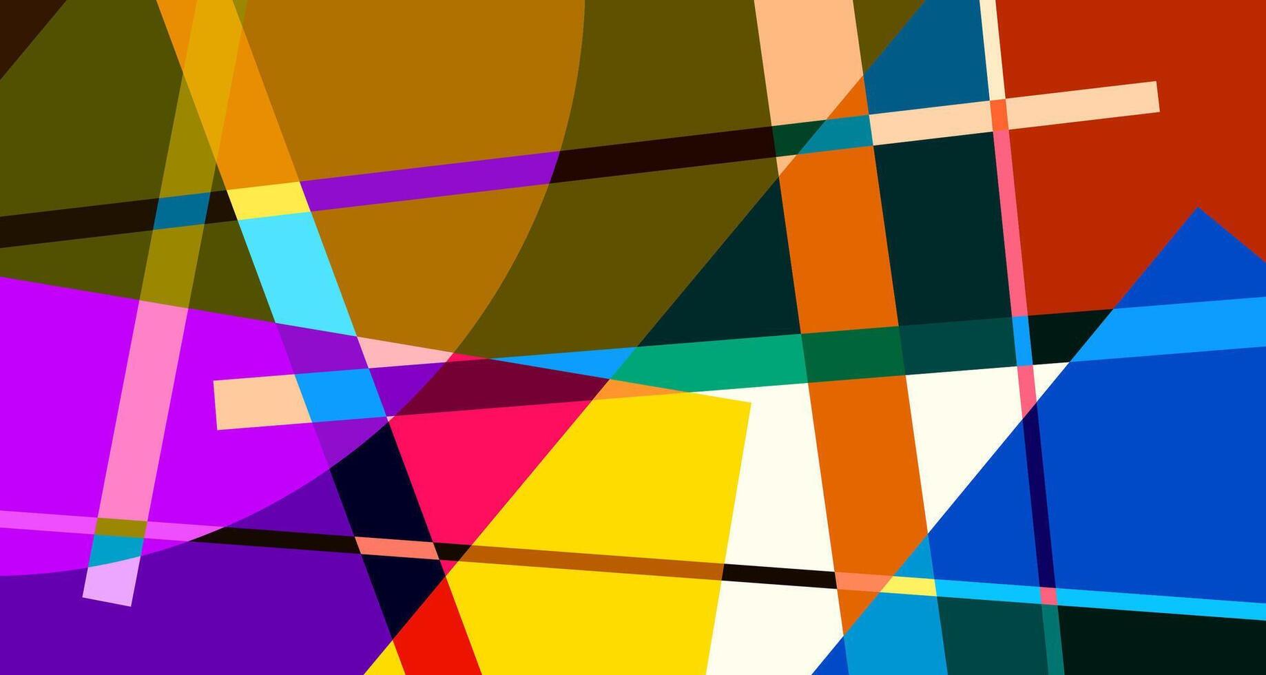 Abstract colorful geometric psychedelic background for summer vector