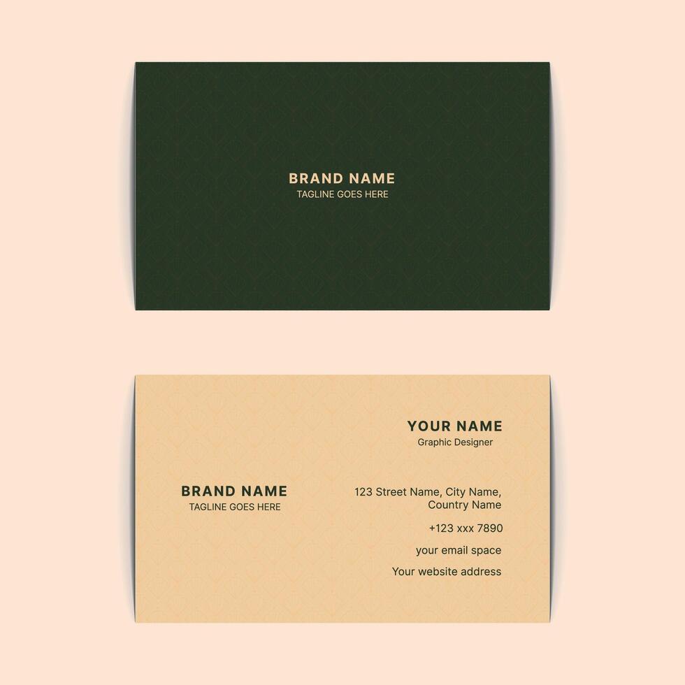 Modern and clean professional business card template vector