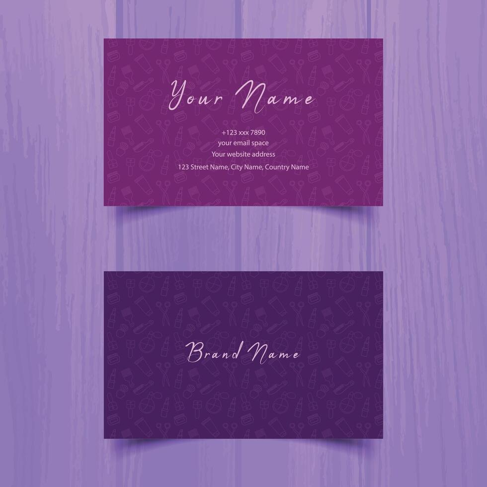 Clean style modern business card template vector