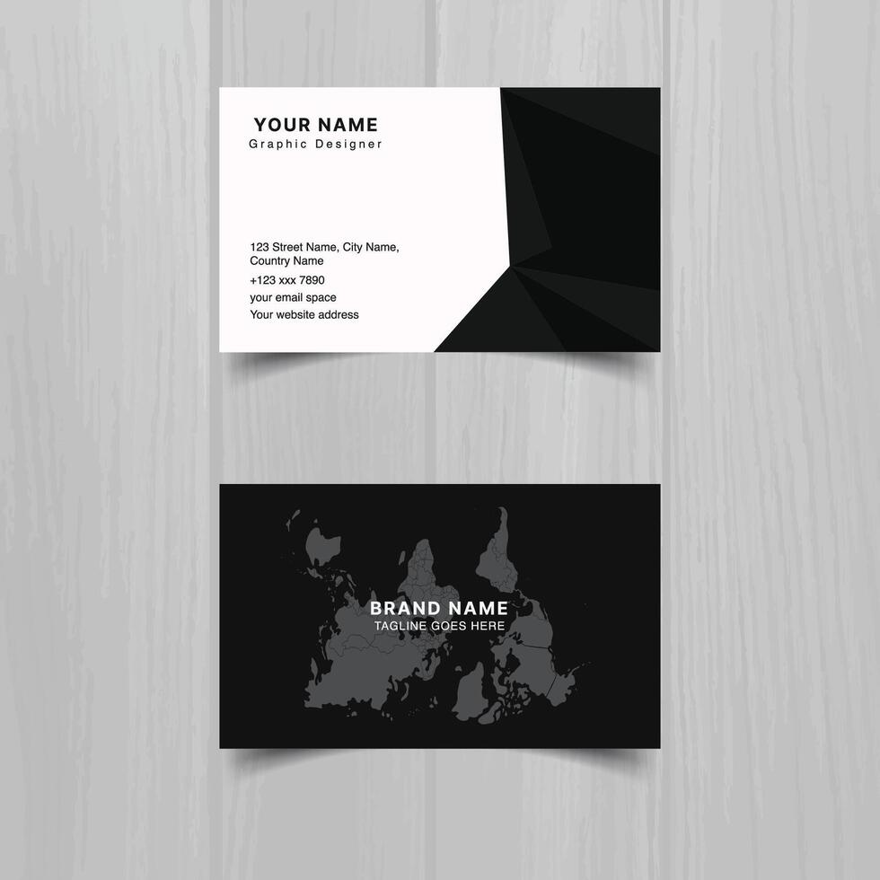 Clean style modern business card template vector