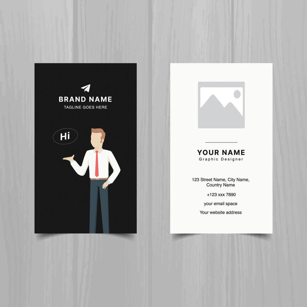 Modern and clean professional business card template vector
