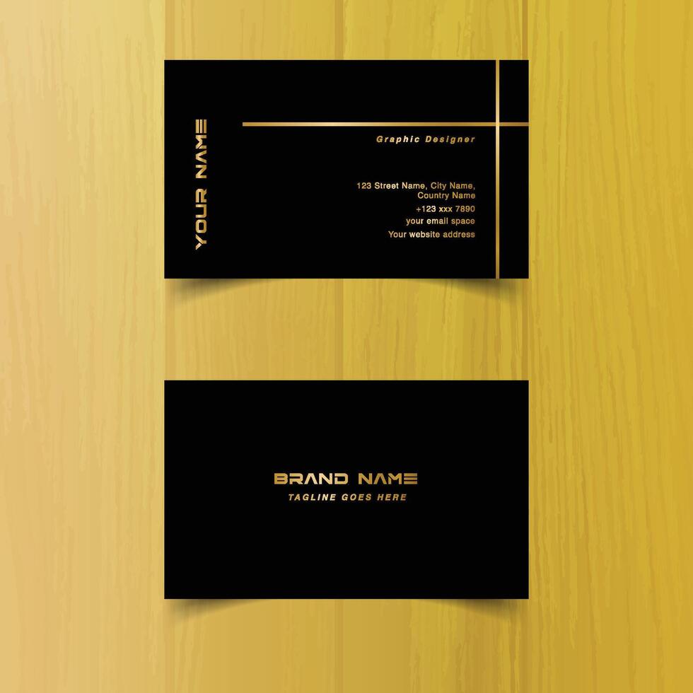 Clean style modern business card template vector