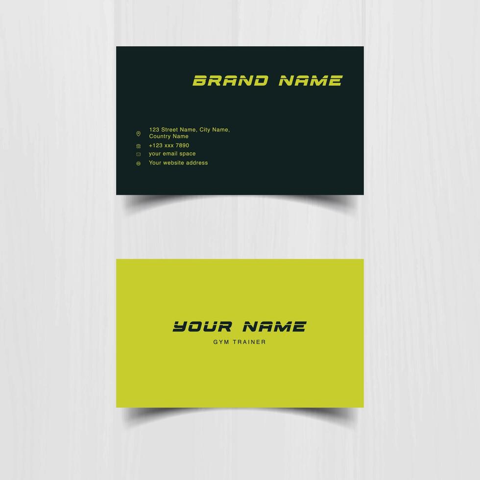 Clean style modern business card template vector