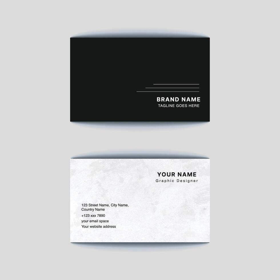 Modern and clean professional business card template vector