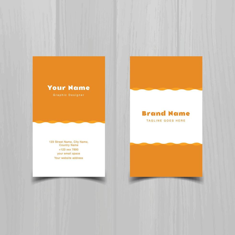 Clean style modern business card template vector