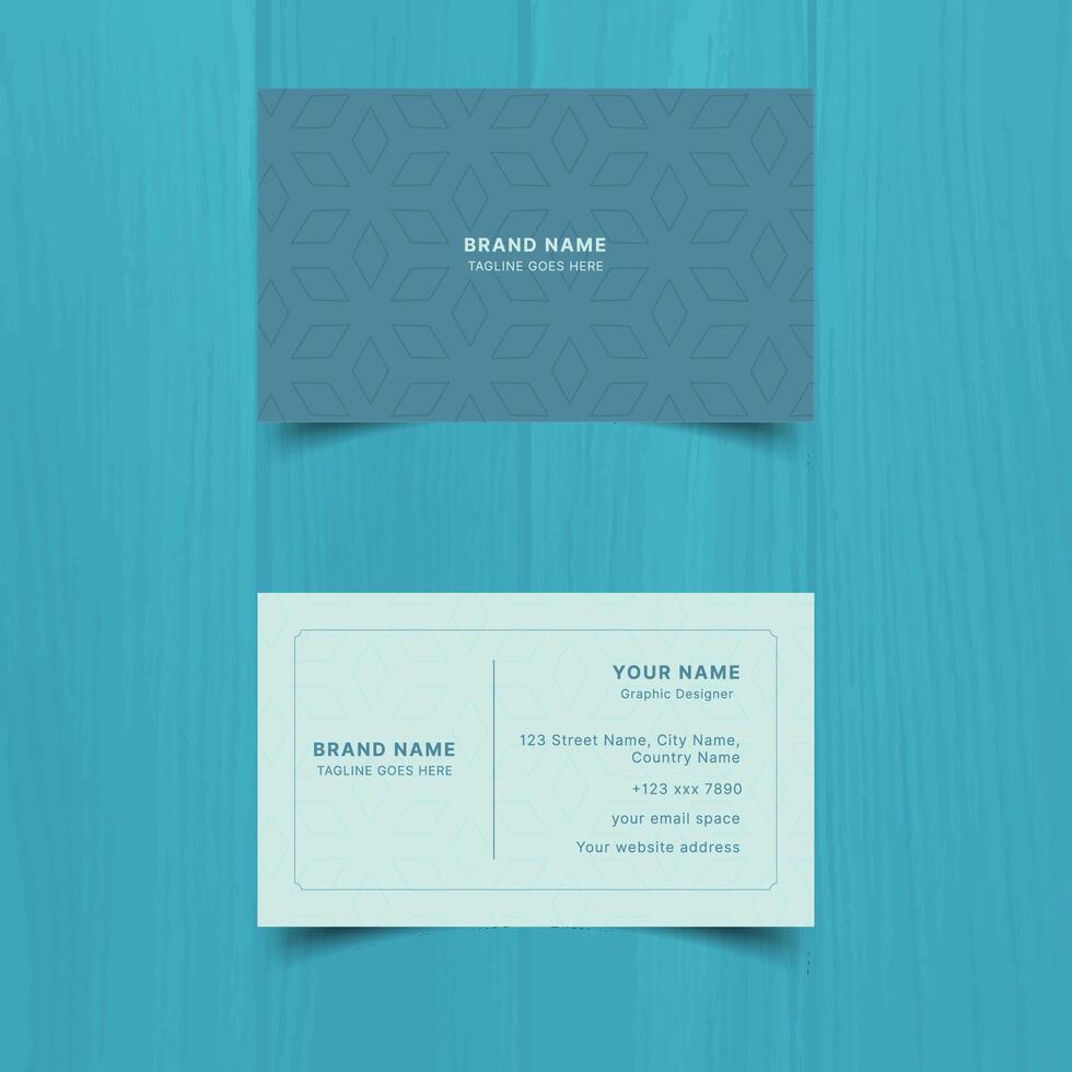 Clean style modern business card template vector