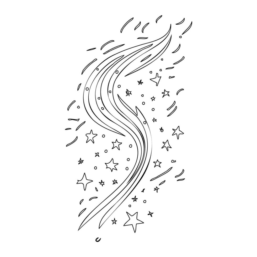 Astronaut outline illustration sketch vector