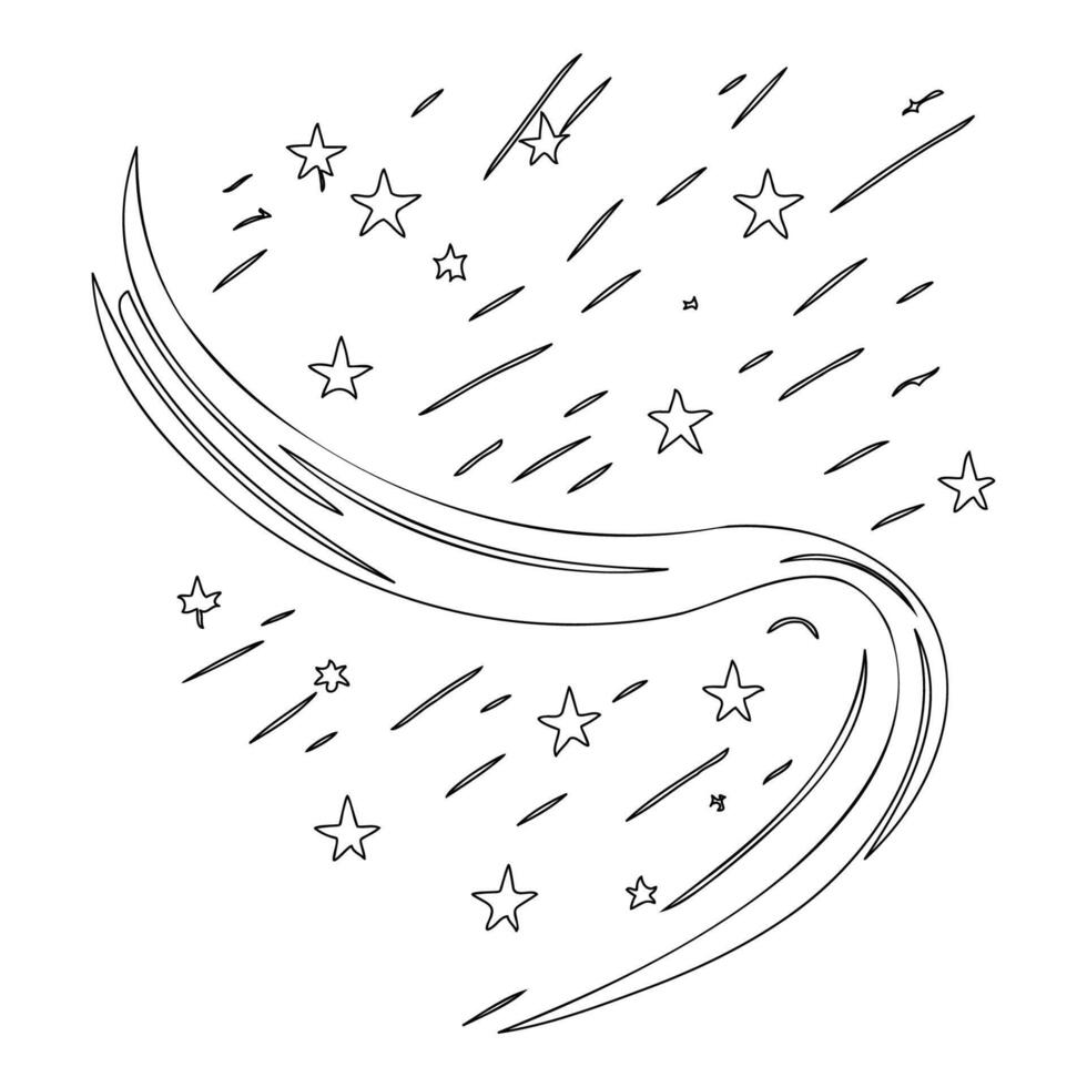 Astronaut outline illustration sketch vector